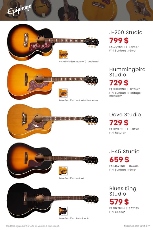 Circulaire Long & McQuade Instruments de Musique - Le mois Gibson - Page 19