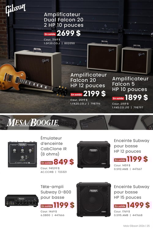 Circulaire Long & McQuade Instruments de Musique - Le mois Gibson - Page 25