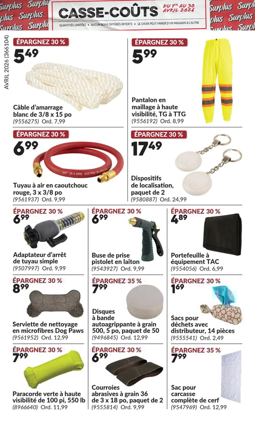 Circulaire Princess Auto - Casse-Coûts - Page 14