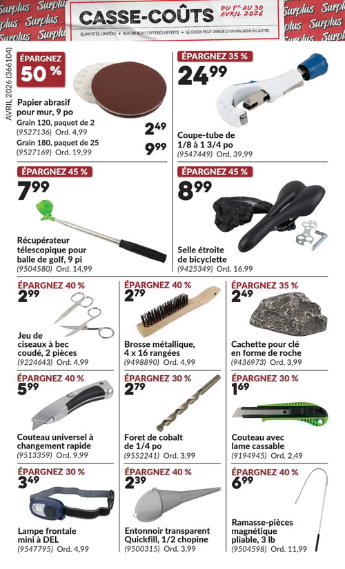 Circulaire Princess Auto - Casse-Coûts - Page 16