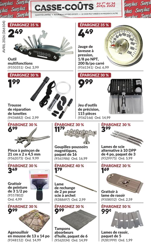 Circulaire Princess Auto - Casse-Coûts - Page 17