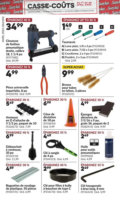Circulaire Princess Auto - Casse-Coûts - Page 18