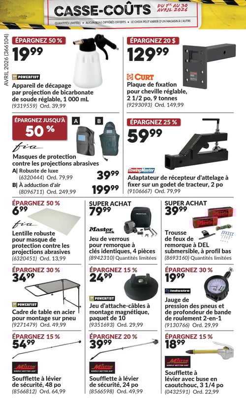 Circulaire Princess Auto - Casse-Coûts - Page 19