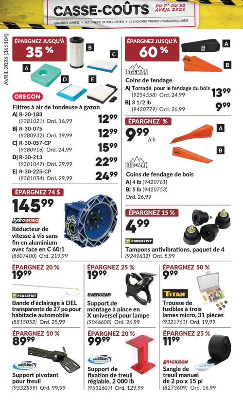 Circulaire Princess Auto - Casse-Coûts - Page 31
