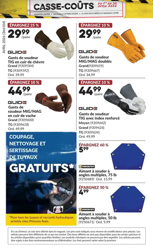 Circulaire Princess Auto - Casse-Coûts - Page 35