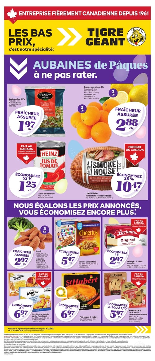 Circulaire Tigre Géant - Page 1