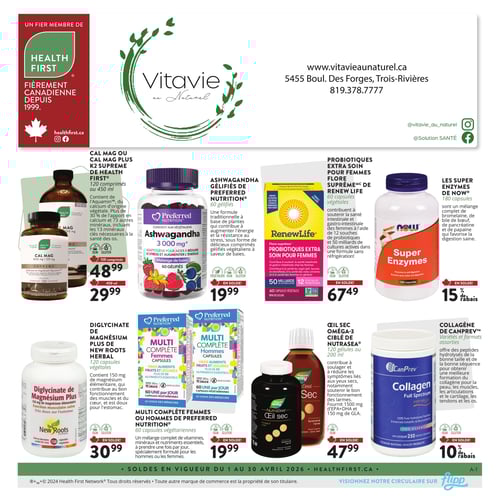 Circulaire Vitavie au Naturel - Page 1