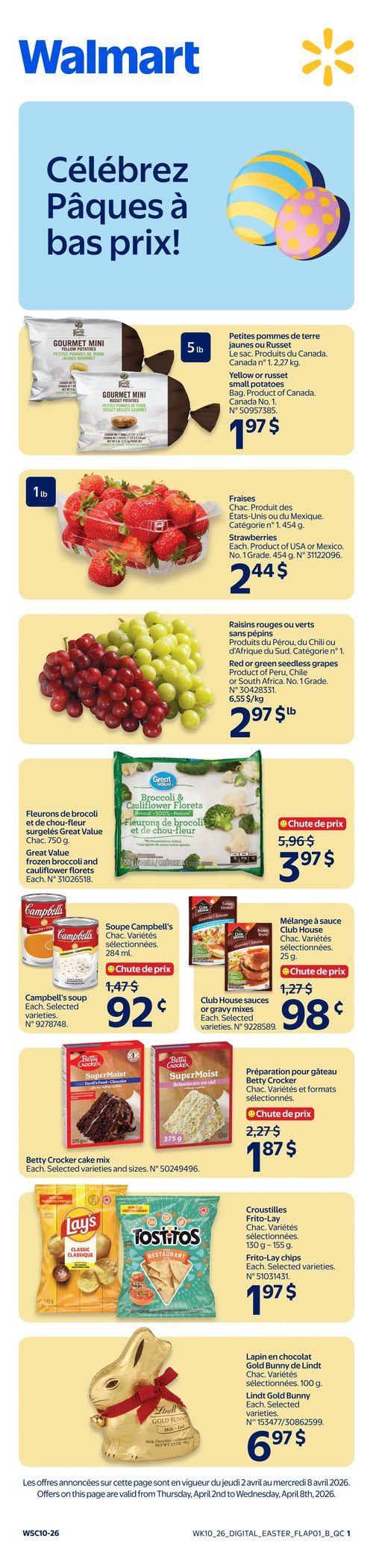 Circulaire Walmart - Page 1