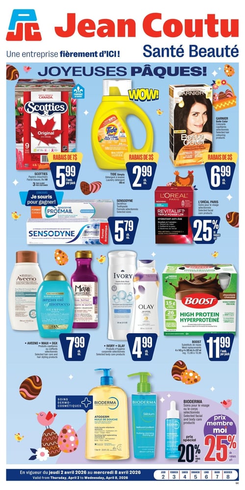 Circulaire Jean Coutu - Santé Beauté - Page 1