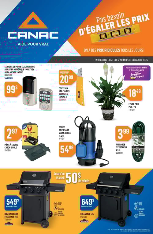 Circulaire Canac - Page 1