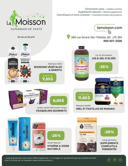 Circulaire La Moisson Supermarché Santé - Page 1