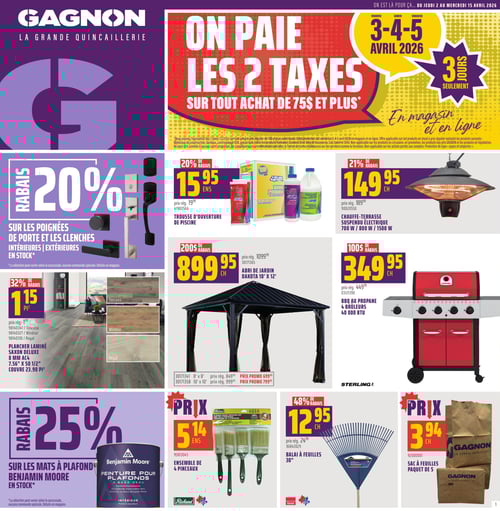 Circulaire GAGNON - La Grande Quincaillerie - Page 1