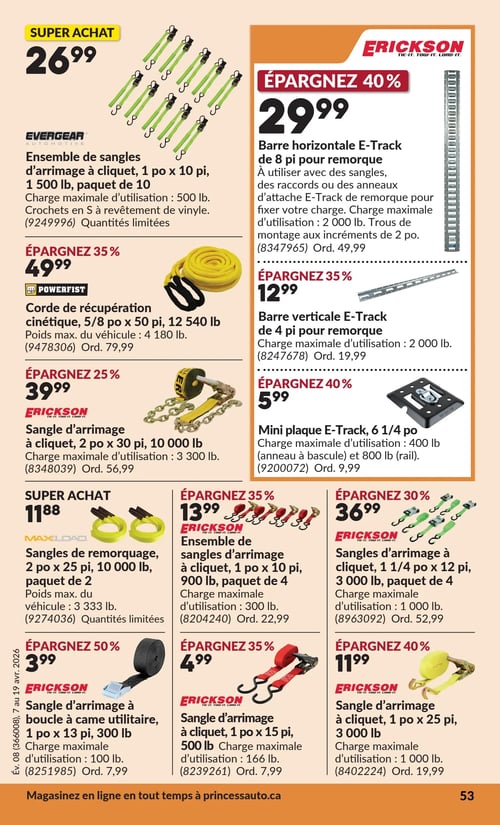 Circulaire Princess Auto - Page 58