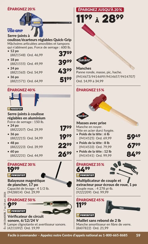 Circulaire Princess Auto - Page 65