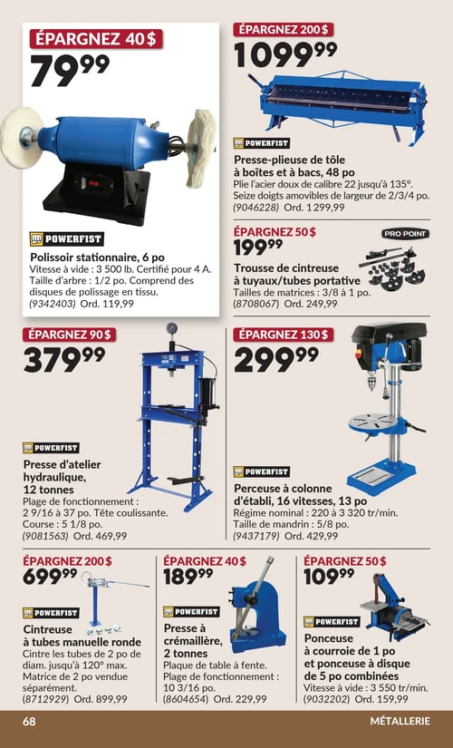 Circulaire Princess Auto - Page 74