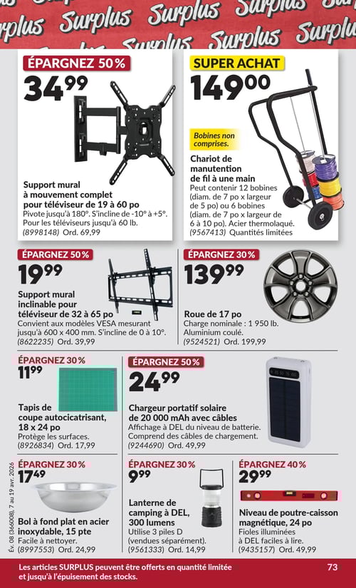 Circulaire Princess Auto - Page 79