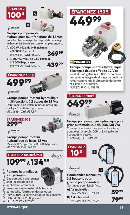 Circulaire Princess Auto - Page 87