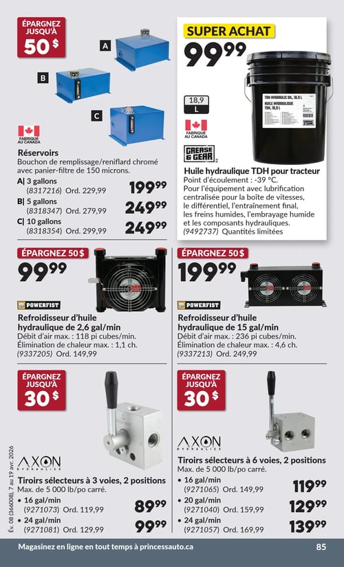 Circulaire Princess Auto - Page 91