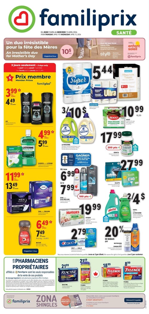Circulaire Familiprix - Santé - Page 1