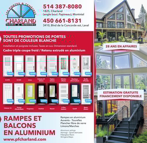 Circulaire Portes et Fenêtres Charland - Page 1