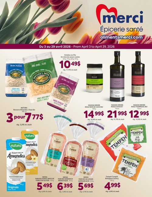 Circulaire Les Aliments Merci Épiceries Santé - Page 1
