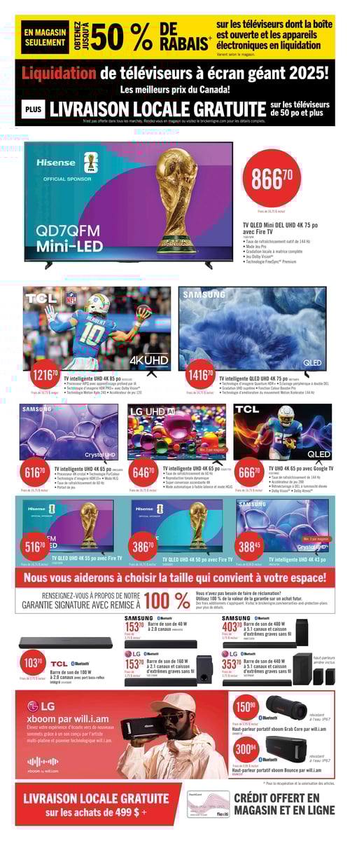 Circulaire Brick - Liquidation de téléviseurs à écran géant - Page 2