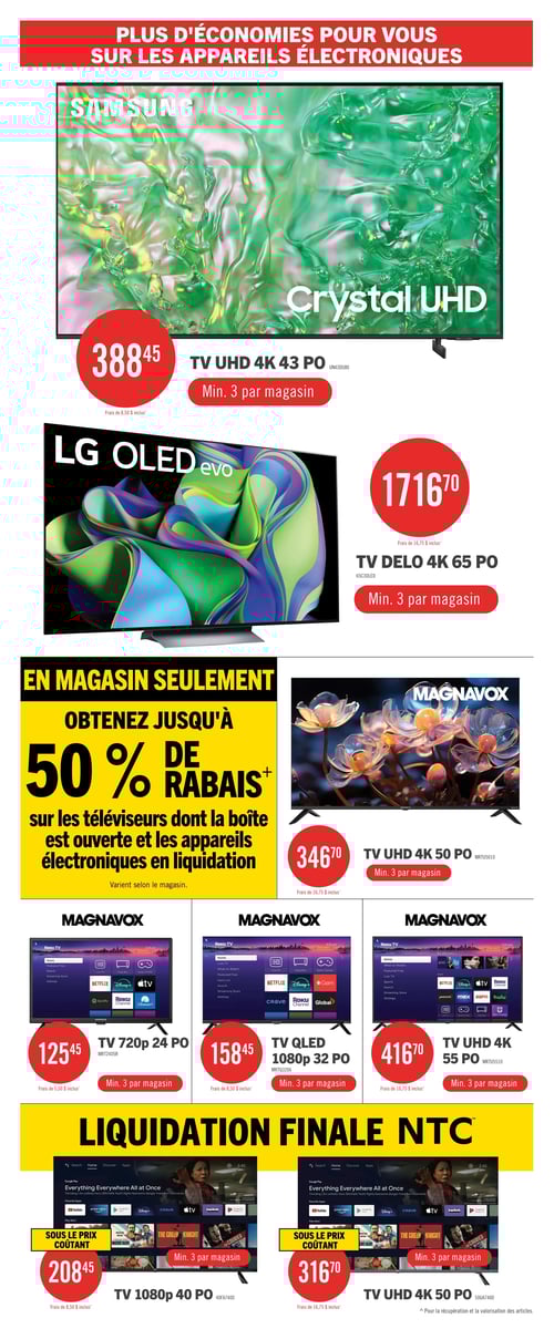 Circulaire Brick - Liquidation de téléviseurs à écran géant - Page 3