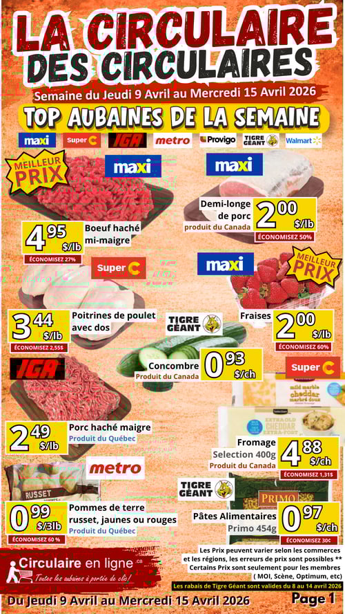 Circulaire Circulaire en Ligne - Page 1