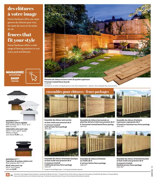 Circulaire Home Hardware - Guide de construction - Page 14