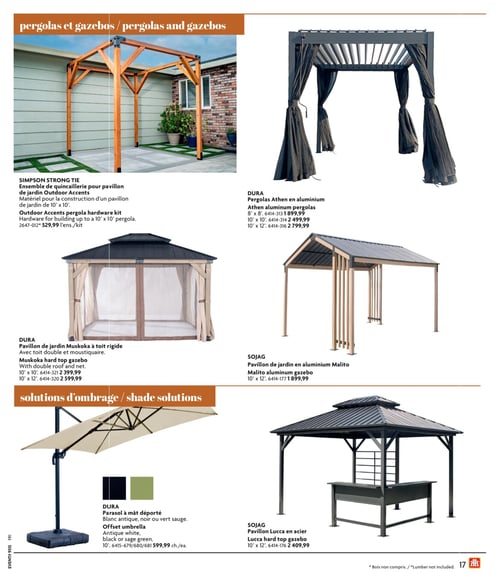 Circulaire Home Hardware - Guide de construction - Page 17