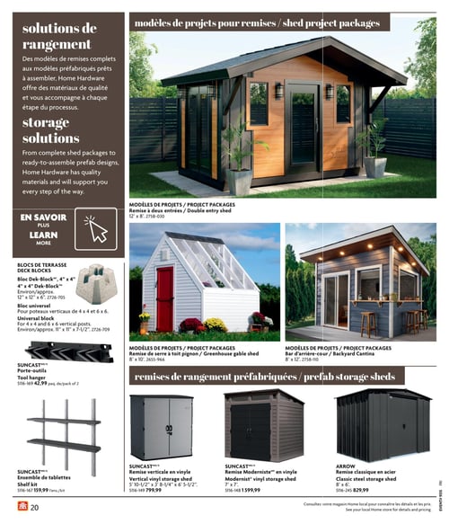 Circulaire Home Hardware - Guide de construction - Page 20