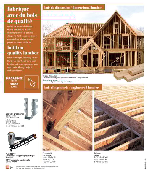 Circulaire Home Hardware - Guide de construction - Page 30