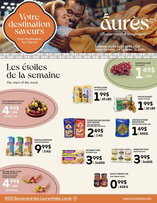 Circulaire Aurès - Supermarché maghrébin - Page 1