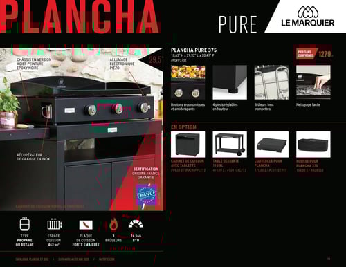 Circulaire Laferté - Catalogue Plancha et BBQ 2026 - Page 11