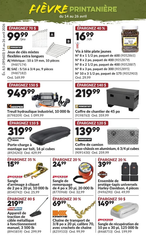 Circulaire Princess Auto - Fièvre Printanière - Page 8