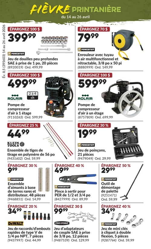 Circulaire Princess Auto - Fièvre Printanière - Page 9