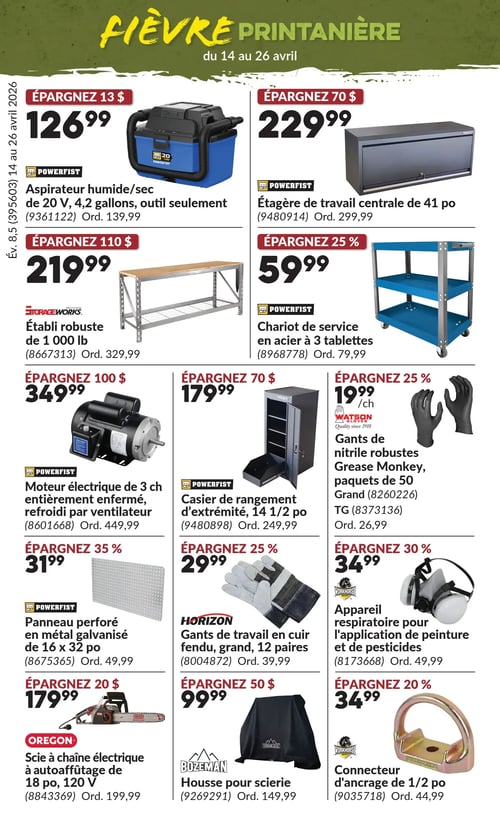 Circulaire Princess Auto - Fièvre Printanière - Page 16