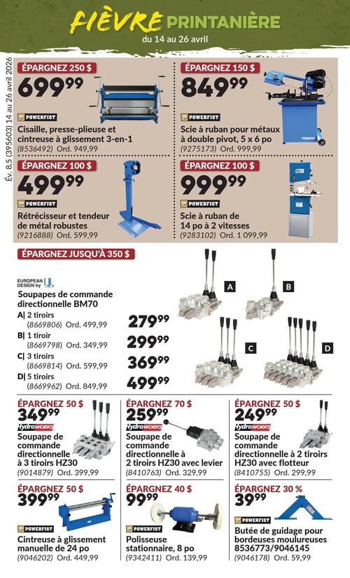 Circulaire Princess Auto - Fièvre Printanière - Page 19
