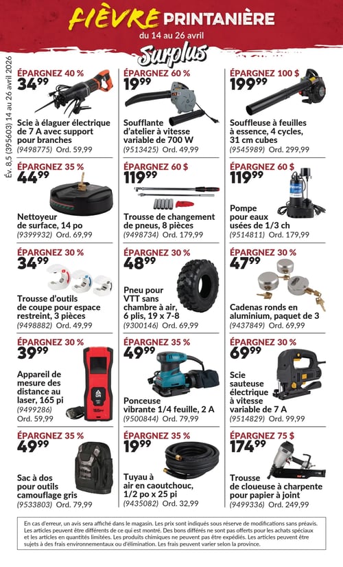 Circulaire Princess Auto - Fièvre Printanière - Page 24