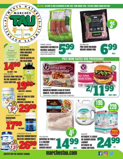 Circulaire TAU Marché d'alimentation Naturelle - Page 1