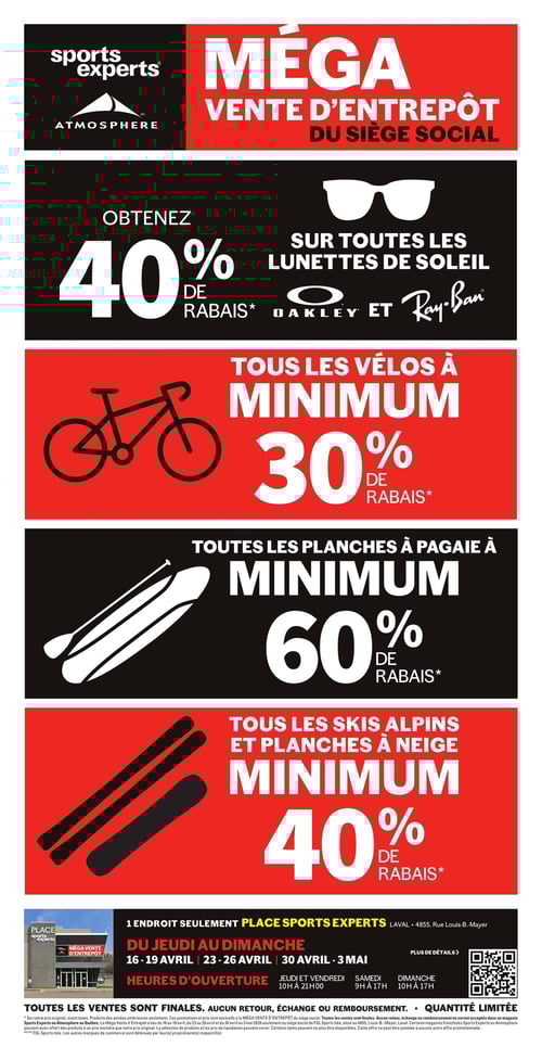 Circulaire Sports Experts - Méga Vente d'Entrepôt du Siège Social - Page 4