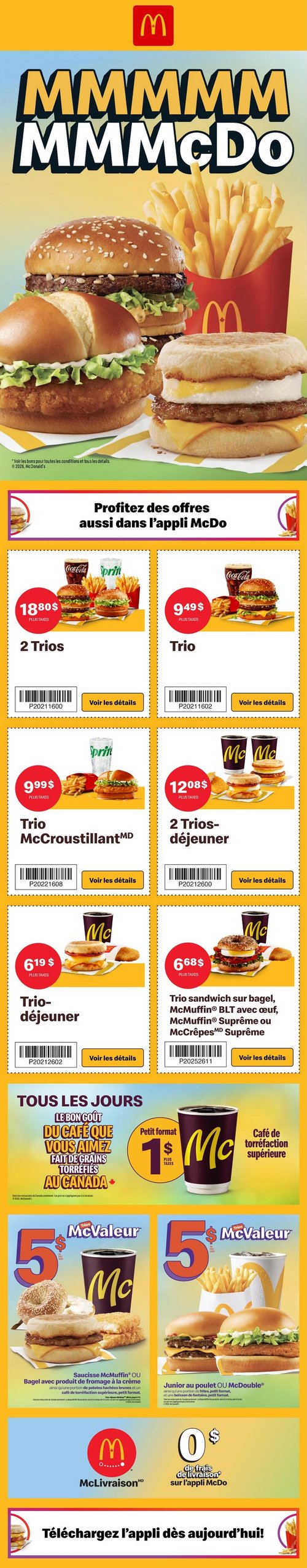 Coupons Rabais McDonald's - Page 1