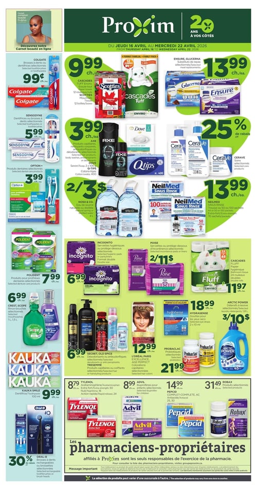 Circulaire Proxim - Page 1