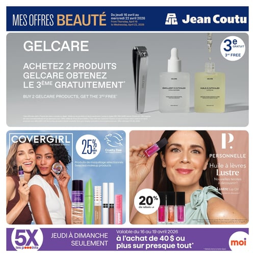 Circulaire Jean Coutu - Mes Offres Beauté - Page 1