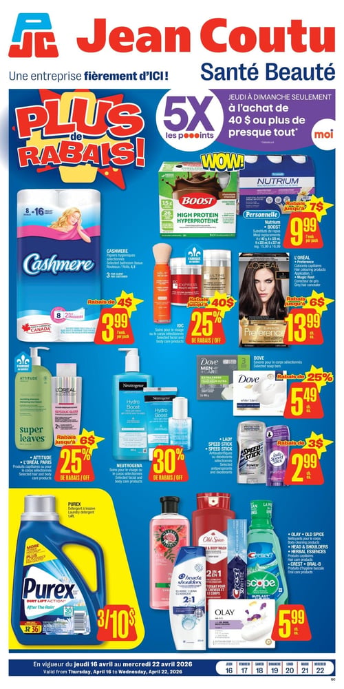 Circulaire Jean Coutu - Santé Beauté - Page 1