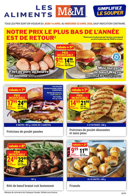 Circulaire Les Aliments M&M - Page 1