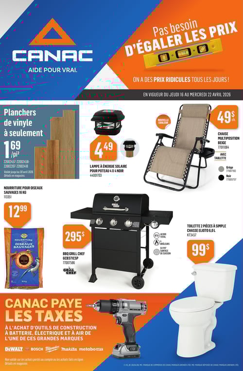 Circulaire Canac - Page 1