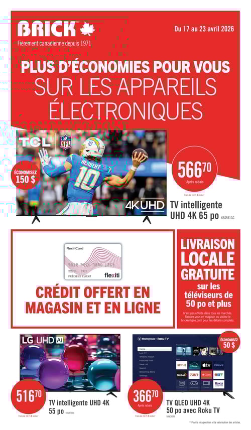 Circulaire Brick - Plus d'économies pour vous sur les appareils électroniques - Page 1