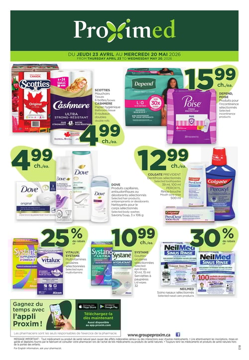 Circulaire Proxim - Proximed - Page 1