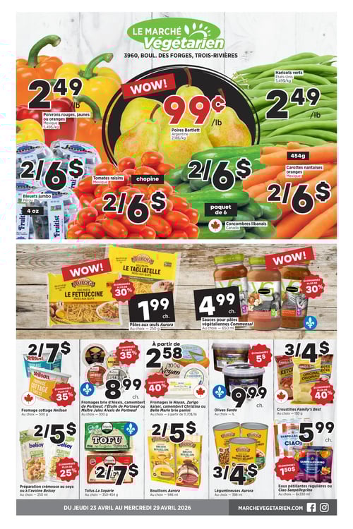 Circulaire Marché Végétarien - Page 1